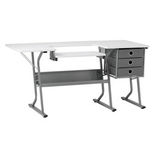 Eclipse Ultra Sewing Machine/ Hobby Table in Grey / White - Sewing Online 13376