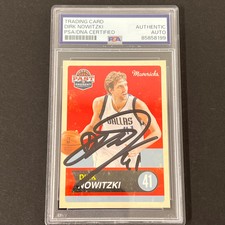 Dirk Nowitzki Autographs Cards and Photos for Panini 8