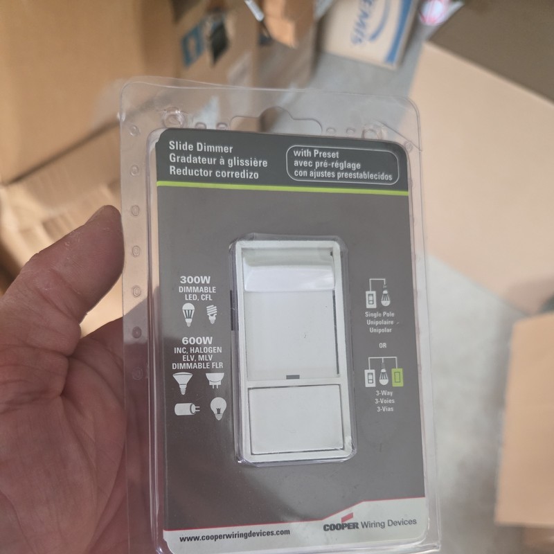 NEW Cooper SAL06P-LA-K Slide Dimmer with Preset **SALE**