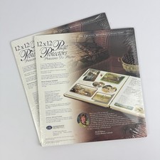 2 Packs: 1999 Old Style Creative Memories 12x12 Page Protectors 16 Sheets Each