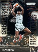 2025 Prizm WNBA Jackie Young Las Vegas Aces Fireworks #4