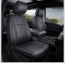 Ford F150 Seat Covers Full Set 2015-2026 Supercrew Crew Cab Xl Xlt Black