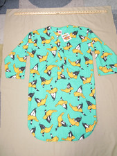 Vintage Daffy Duck All Over Print Nightgown NEW w/ Tags Warner Bros 1993 Small