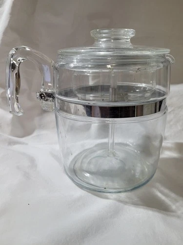VINTAGE PYREX GLASS PERCOLATOR COFFEE POT  7759  9 CUP COMPLETE