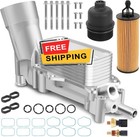 Carcasa de filtro de aceite de motor de aluminio mejorada con sensores y juntas