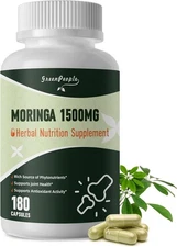 GREENPEOPLE Liposomal Moringa Capsules 1500mg - 98% High Absorption Pure Moringa