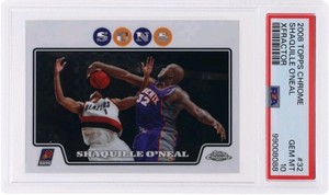 2008 Topps Chrome Xfractor Shaquille O'Neal #32 /288 PSA 10 GemMint HOF
