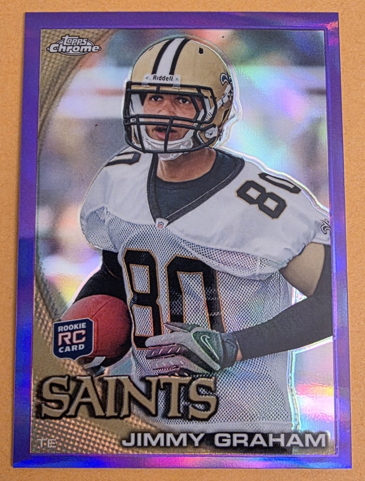 2010 Topps Chrome - Jimmy Graham #C67 Purple Refractor /555 (RC)