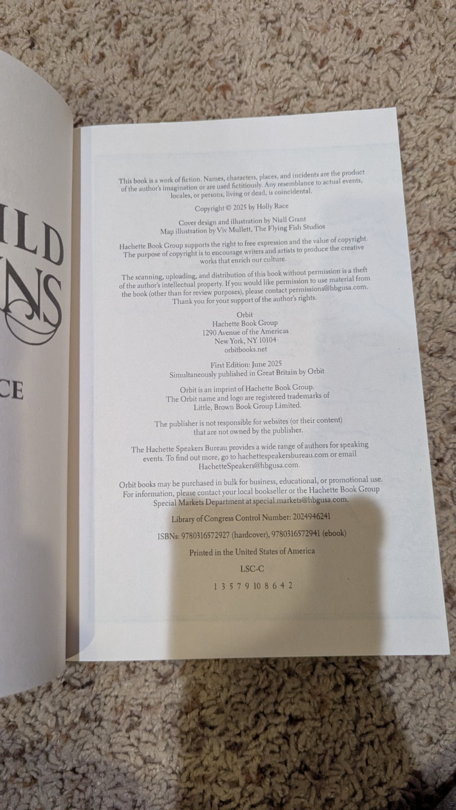 Six Wild Crowns by Holly Race ARC Advance Readers' Edition 