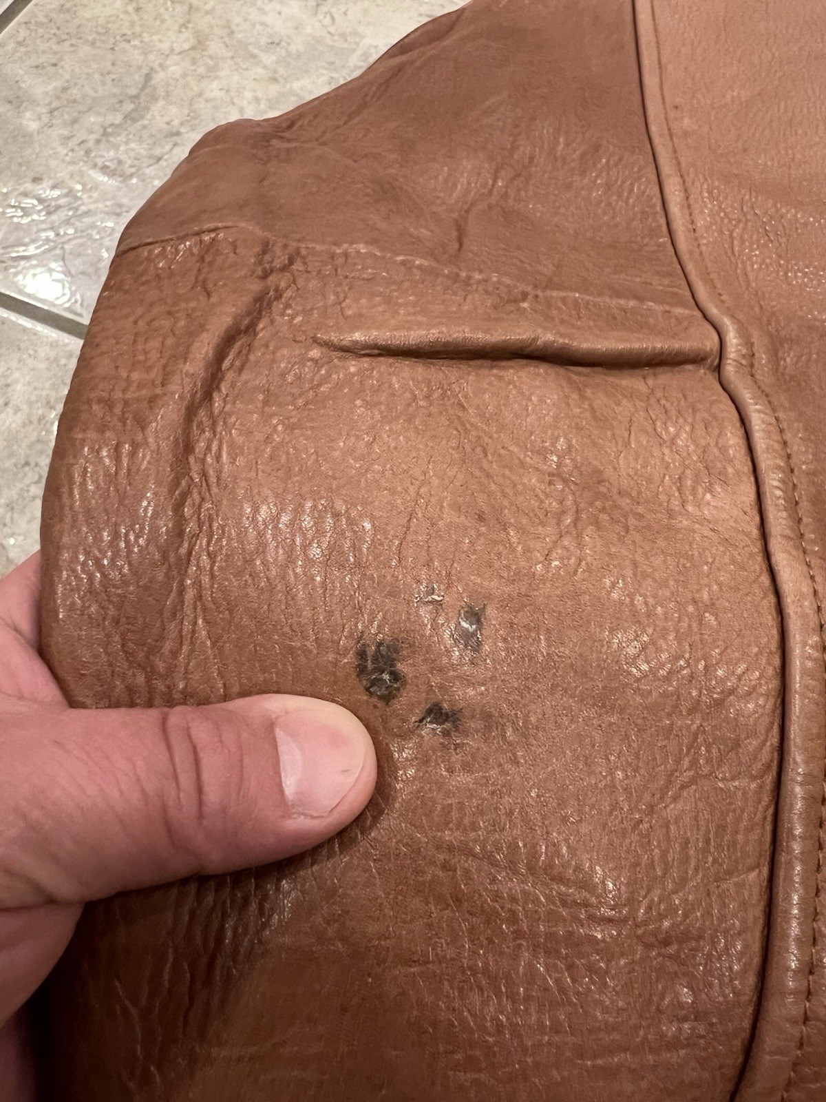 VTG 1986 Mens 40 American Eagle Leather A2 Flight Bomber Jacket Pilot Moto Cafe image 7