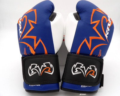 RIVAL Boxing RB11 Evolution Bag Gloves, Hook and Loop - BL/BK - M - New/Other