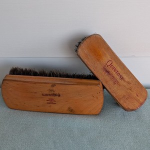 Vintage Shoe Shine Brushes Lot of 2 Oxford-X Quintone