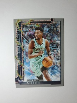 2025-26 Topps Holiday Basketball Brandon Miller Glitter Charlotte Hornets 