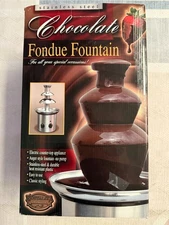 Chocolate Fondue Fountain Stainless Steel Nostalgia Electrics