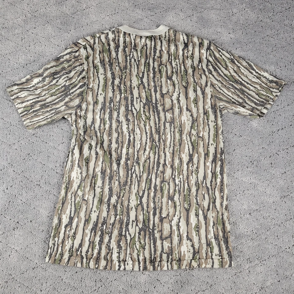 VTG Sports Afield Shirt Youth Large Camo Realtree Short Sleeve Crew Neck Hunting - Image 3 of 4