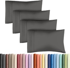 Queen Pillow Cases Set of 4 - Ultra Soft Hotel Quality Pillowcase Covers - Comfy