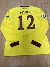 Arsenal 2011/12 third long sleeve player issue shirt Henry