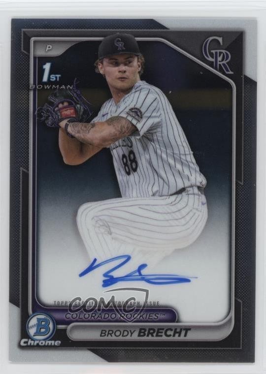 2024 Bowman Draft Chrome Prospect Auto Brody Brecht #CPA-BBR Auto 0lr2