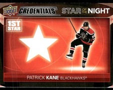 2021-22 Upper Deck Credentials #1S-6 Patrick Kane Star of the Night: First Star