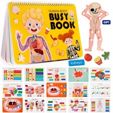 Montessori Busy Book for Kids, Human Body Anatomy Book for Toddlers, Preshool...