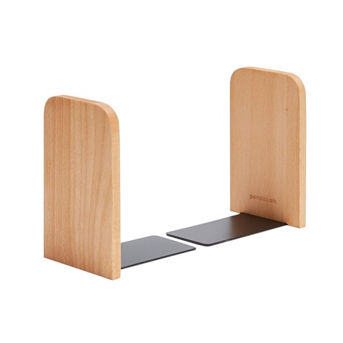 Wood Bookends,Non-Skid Bookend for Shelves,Heavy Duty Bookends,Book Stand for...