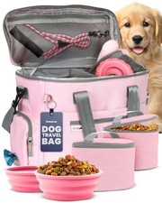 The Original Doggy Bag  - Complete Dog Travel Bag for Supplies with 2 BPA-Fre...