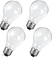 60 Watt Incandescent Light Bulbs, A19 Shatter...