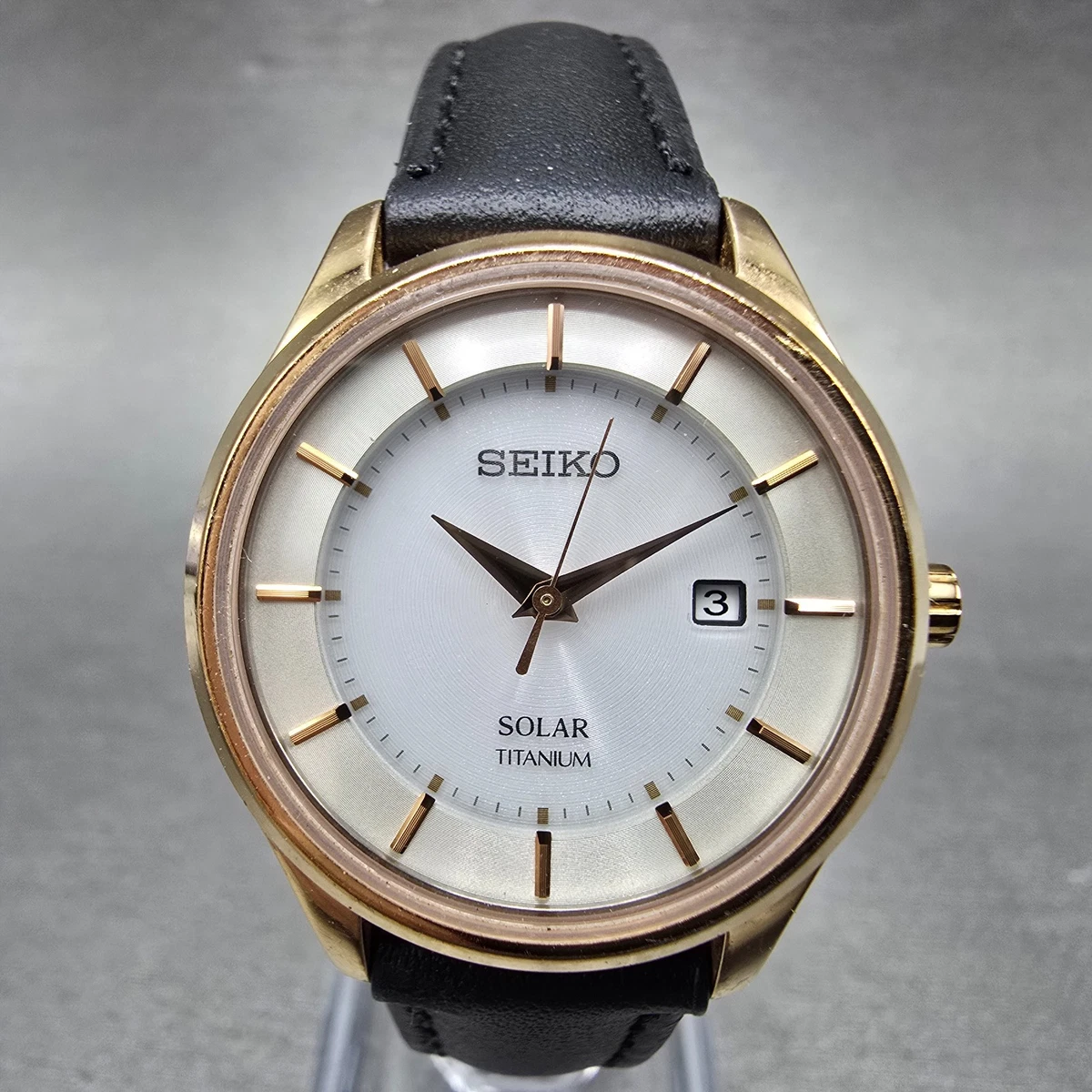 Seiko Solar Titanium Case Quartz Wristwatches for sale | eBay
