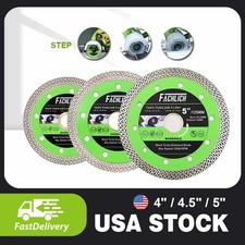 2pcs 4/4.5/5'' Diamond Tile Saw Blade Cuts Porcelain Granite Marble Cutting Disc