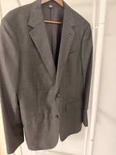 Bonobos Men's 42 Gray Houndstooth Slim Fit VBC Blazer Sport Coat Two Button