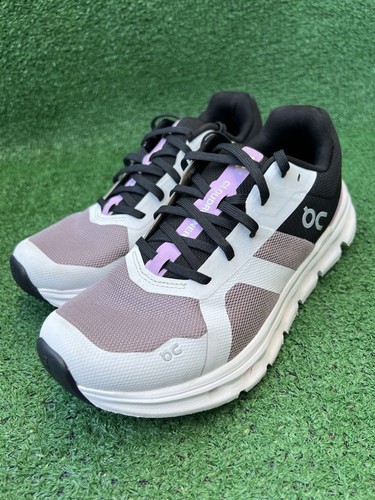 ON Cloudrunner Women’s Size 7 Heron Black Purple Running Athletic Trainers