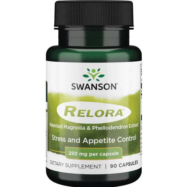 Swanson Relora Patented Magnolia and Phellodendron Extract 90 Capsules