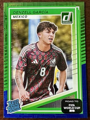 2025-26 Donruss Road To World Cup Denzel Garcia Green Maze Rated Rookie /270