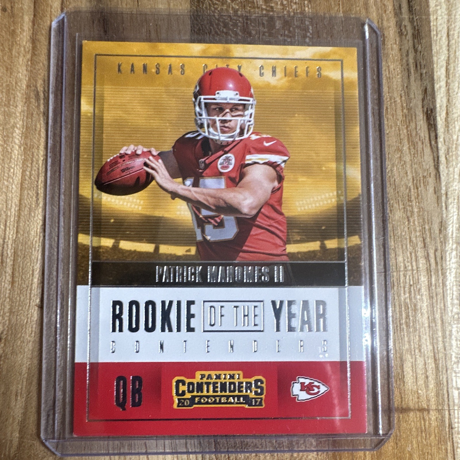 Panini 2017 Contenders Patrick Mahomes II Kansas City Chiefs ROY RY-3