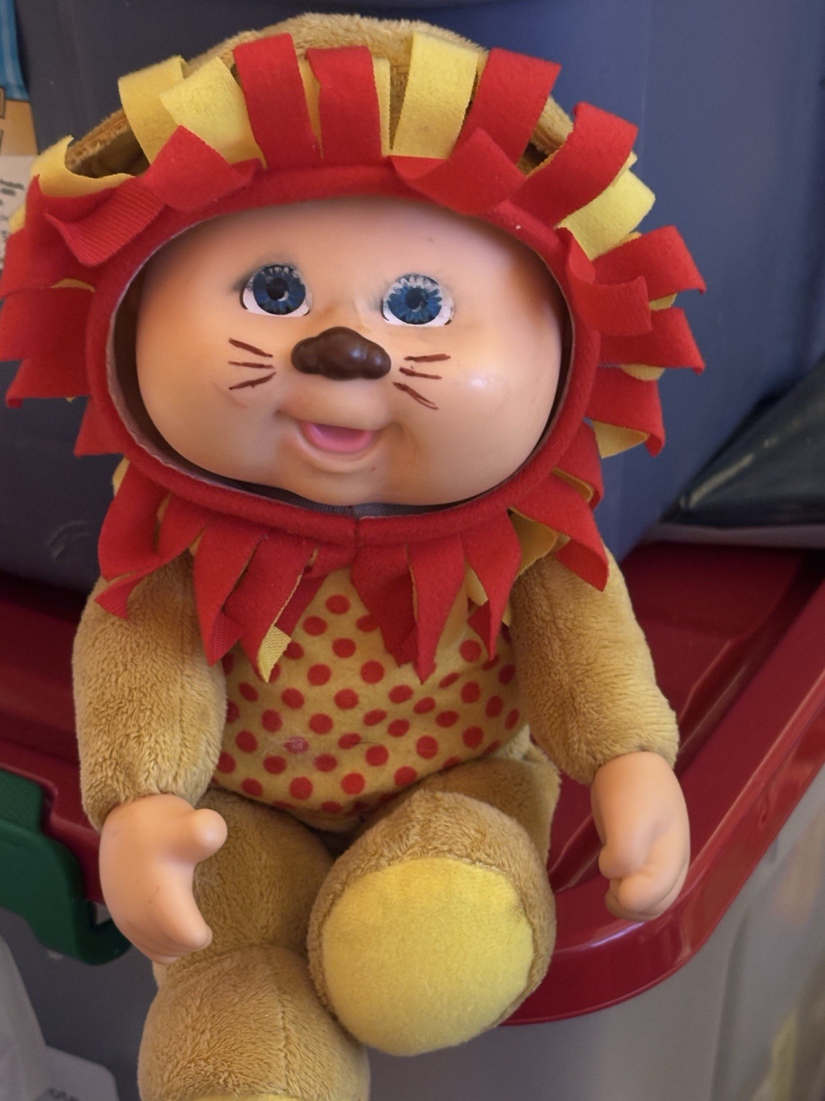 VINTAGE CABBAGE PATCH ZOO LION KID DOLL 9"