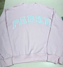 PARKE Birthday Drop Heritage Mockneck in Sprinkle Pink shirt with Frosting Logo
