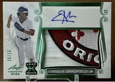 Enrique Bradfield Jr RC Auto 15/25 RARE Maryland State Flag Baltimore Orioles
