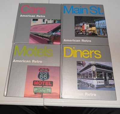 4 American Retro Sourcebooks Cars, Motels, Diners and Main St. HC Photography S3