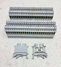 50 Pack Phoenix Contact UK5N Feed Through Terminal Block 3004362 Used