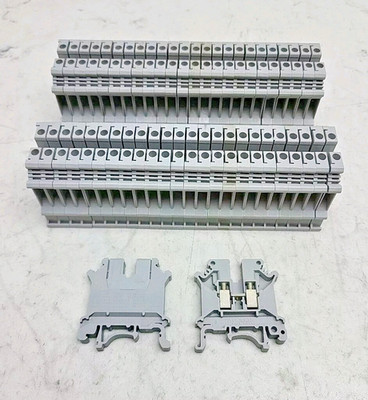 50 Pack Phoenix Contact UK5N Feed Through Terminal Block 3004362 Used