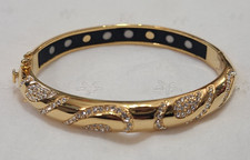 Nikken Bella Passione 24K Gold-Plated Magnetic Napoli Swirl Bracelet NWOT 1
