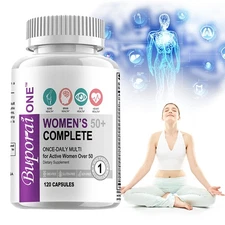 Women’s 50+ Complete - Supports Bone, Brain, Eye, Heart Health,Vitamins/Minerals