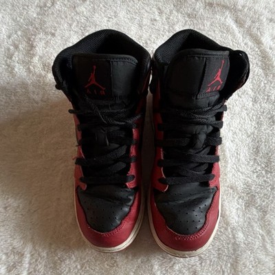 Jordan Air Jordan 1 High Top Leather Lace-Up Red/Black/White 6Y DQ8423-061