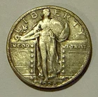 1928 Standing Liberty Silver Quarter - 90% Silver