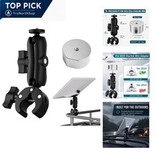 Starlink Mini Clamp Mount with 52mm Pipe Adapter Aluminum for RV Boat Camper