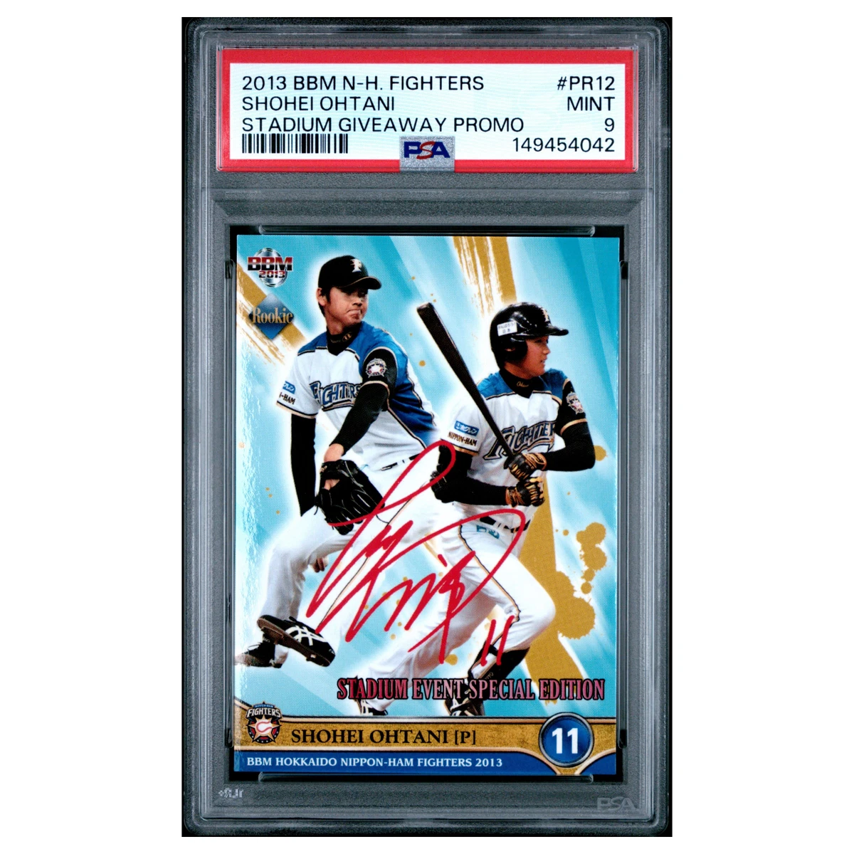 2013 Bbm Hokkaido Nippon Ham Fighters - Shohei Ohtani #PR12 for