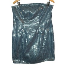 Pretty Little Thing NWT Sequin Strapless Mini Dress Size 10