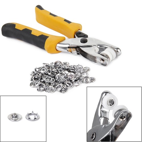 3pcs Revolving Hole Punch Plier Set Puncher Belts Cut with 200 Eyelets - Picture 4 of 8