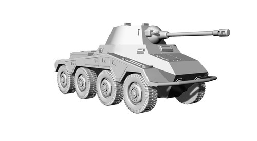 Sd.Kfz-234-2. WWII ALEMANIA. Compatible con: Bolt Action, Chain of Command,etc - Zdjęcie 2 z 6