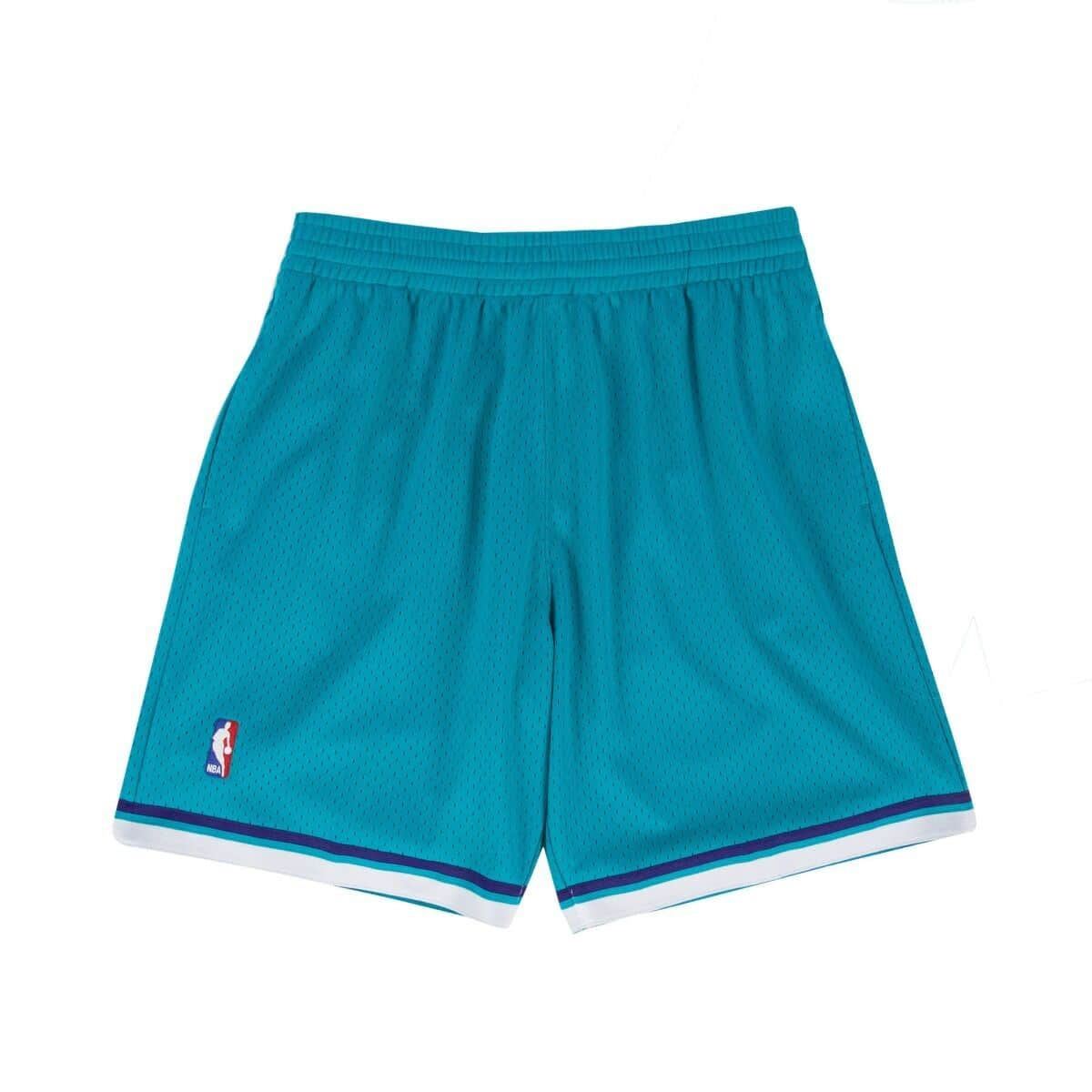 【美品】Mitchell & Ness NBAシャーロット・ホーネッツ ショーツ MITCHELL & NESS NBA SWINGMAN ROAD SHORTS CHARLOTTE HORNETS 92-93
